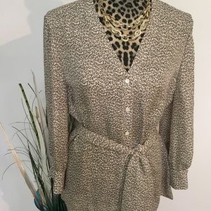 NWT Paper White silk blouse.